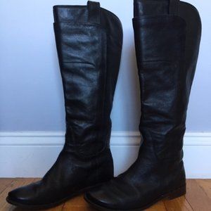 Frye Paige Tall Black Riding Boots